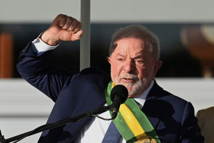 Luiz Inacio Lula da Silva pronuncia su discurso inaugural en el Congreso Nacional en Brasilia, el 1 de enero de 2023