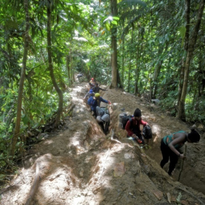 La densa zona selvática entre Panamá y Colombia, conocida como el Tapón del Darién, es una ruta traicionera para los migrantes de América del Sur que se dirigen al norte hacia los Estados Unidos.