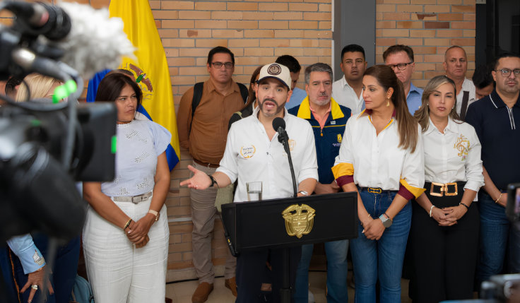 Rueda de prensa presidente Abelardo De La Espriella.