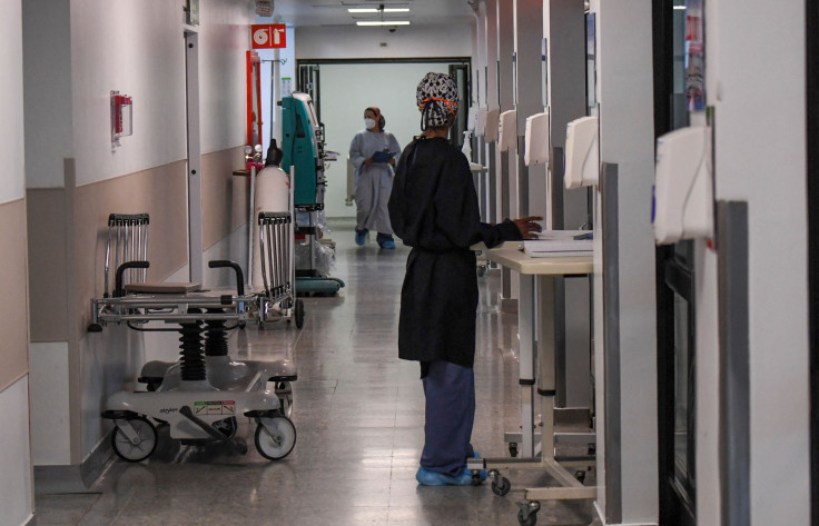 Nurses are see at the intensive care unit