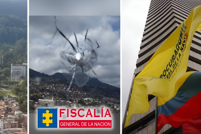 Este es el orificio que dejó el impacto de bala.
