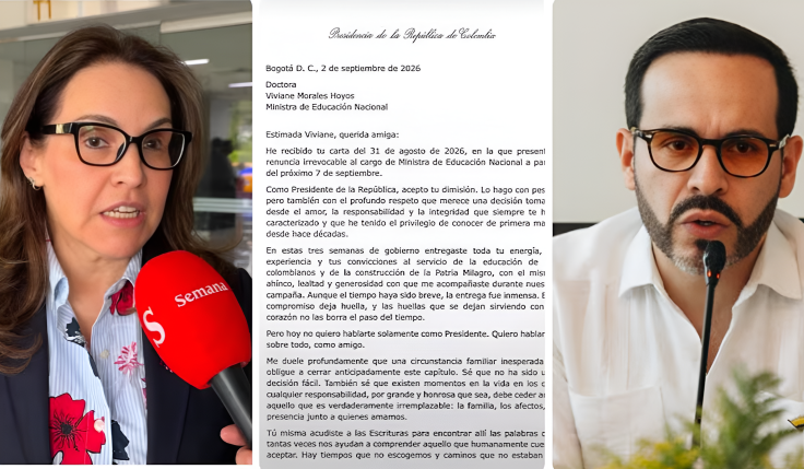 La carta de Viviane Morales.