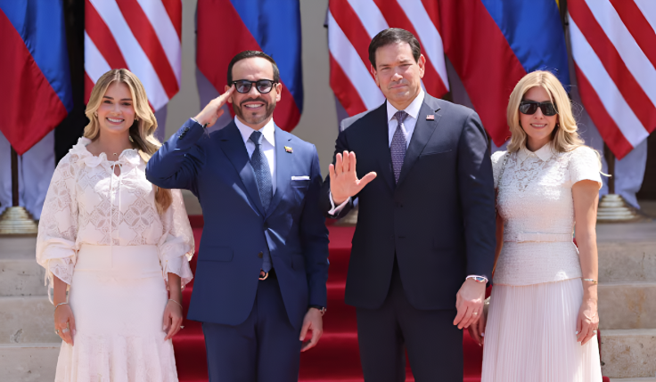 Marco Rubio con el presidente Abelardo De La Espriella