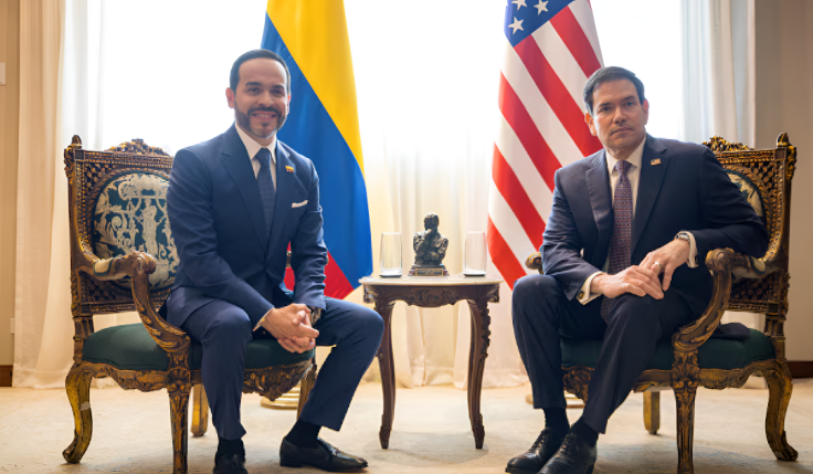 Abelardo De La Espriella y Marco Rubio, secretario de Estado.